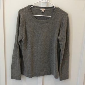 J. Crew Factory Gray Crewneck Sweater